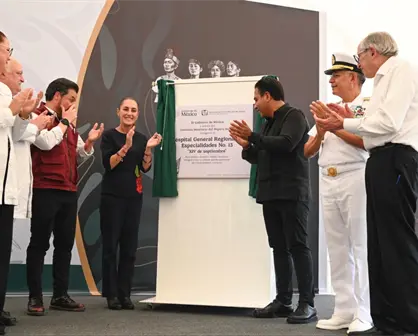 Claudia Sheinbaum inaugura hospital del IMSS y estación del Tren Interoceánico en Chiapas