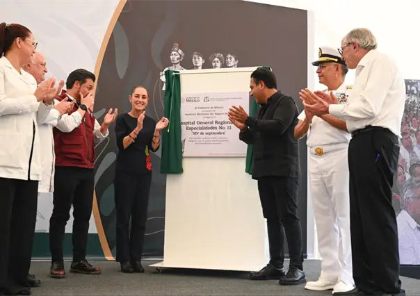 Claudia Sheinbaum inaugura hospital del IMSS y estación del Tren Interoceánico en Chiapas