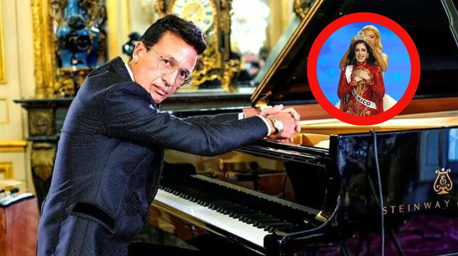 Omar Harfouch renunció como jurado de Miss Universo días antes de que se llevara a acabo el certamen. Foto Facebook Omar Harfuch/Canva.