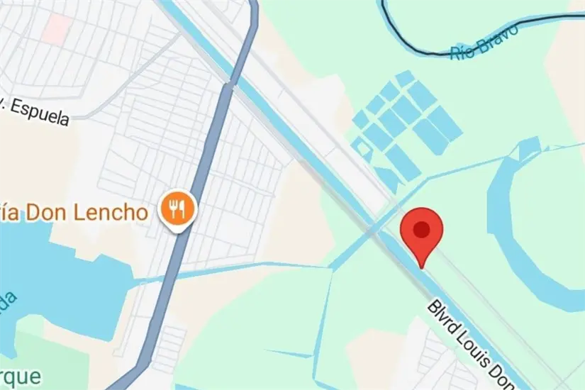 Lugar donde fue encontrado el cuerpo imagen recuadro