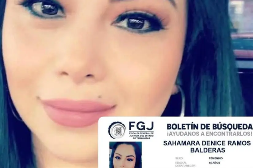 Mujer desaparecida imagen recuadro