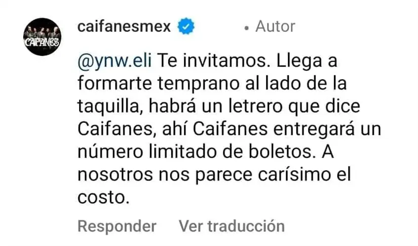 Foto: CaifanesMx / X.