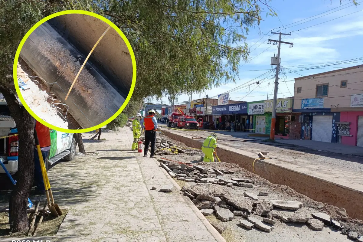 Fuga de gas en Torreón deja un lesionado y 50 personas evacuadas. Foto: FB Fer Sanchez Reportero | Canva
