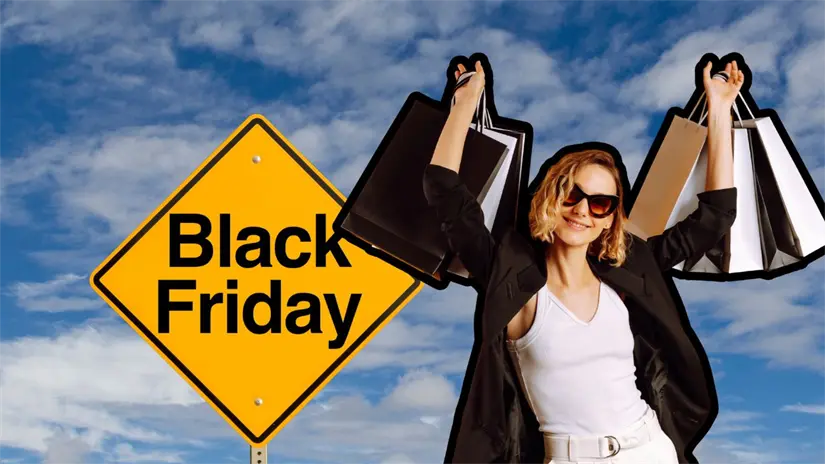 imagen recuadro Mujer con bolsas en mano Foto: Canva