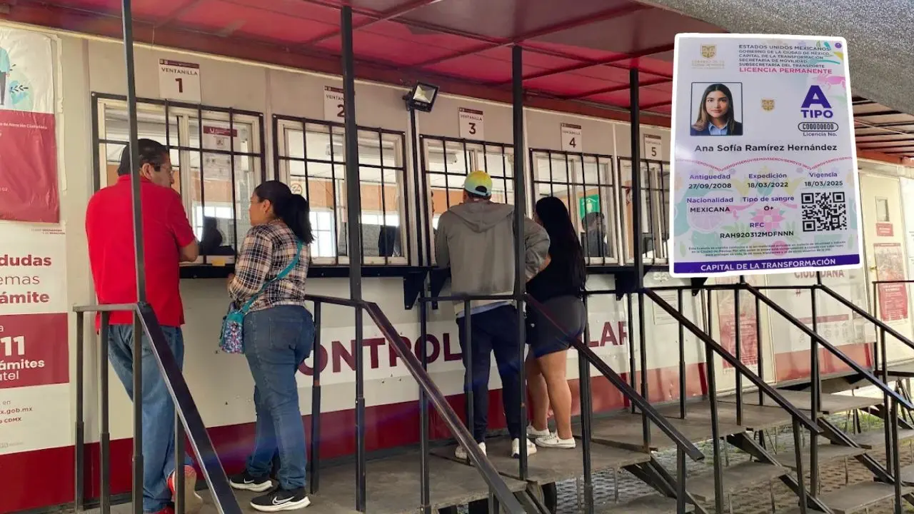 Módulo de Semovi en CDMX, licencia permanente.   Foto: Gobierno CDMX | Google Maps | Canva