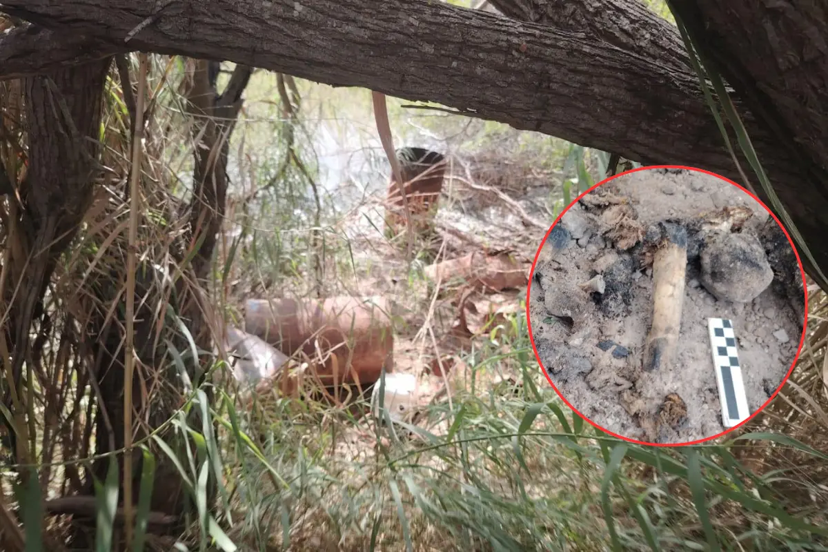 Localizan presunto sitio de exterminio en Matamoros con restos óseos