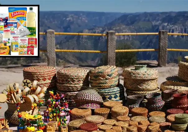Ofrecen en Saltillo y Ramos Arizpe artesanías rarámuri a cambio de despensa
