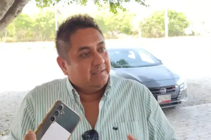 Sergio Cifuentes, candidato de la planilla verde para dirigir el sindicato del ayuntamiento de Victoria. Foto: Carlos García