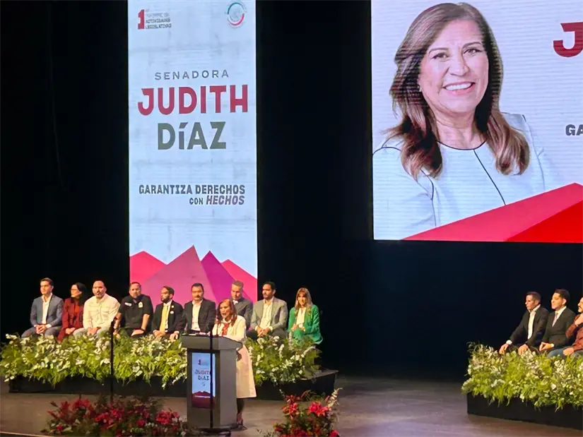 La senadora Judith Díaz inició su Primer Informe de Actividades Foto: POSTAMX