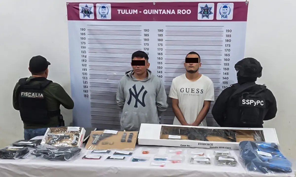 Detenidos en torno al homicidio calificado de un adolescente yucateco Foto: FGE Quintana Roo