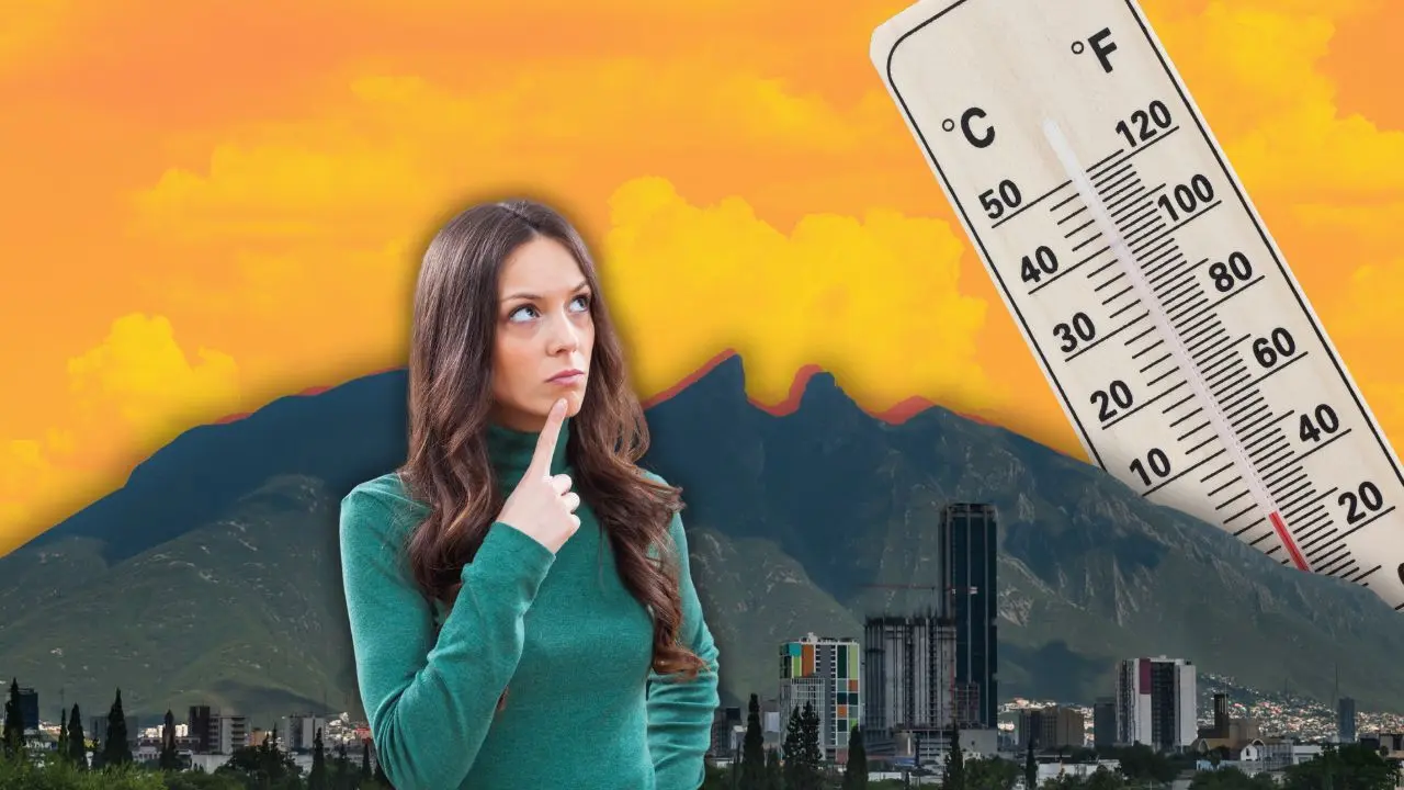 Mujer pensando y de fondo el cerro de la Silla Foto: Canva