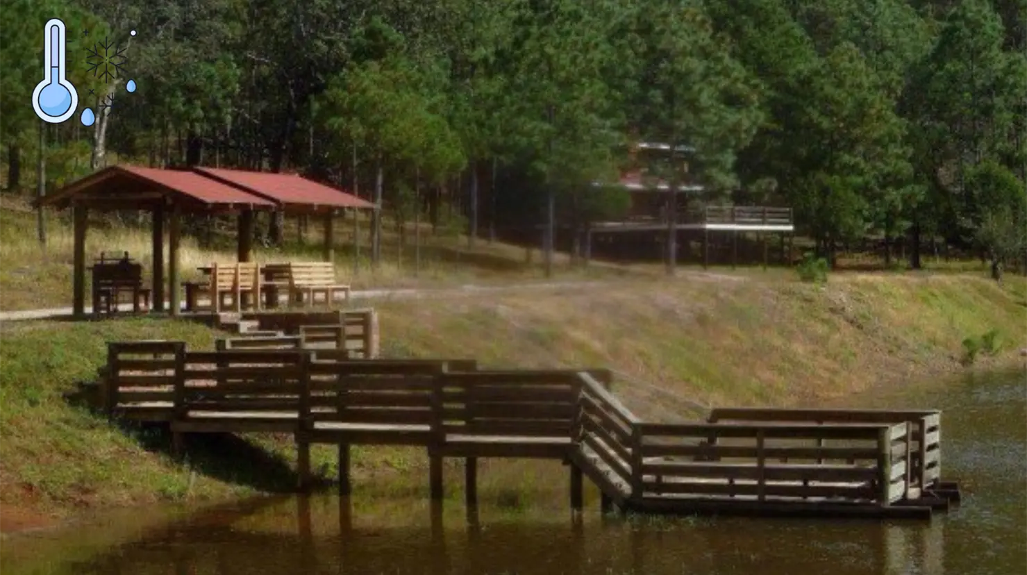 Durante la mañana de este domingo, se registraron temperaturas bajo cero en la sierra de Durango. Foto: Turismo Durango.