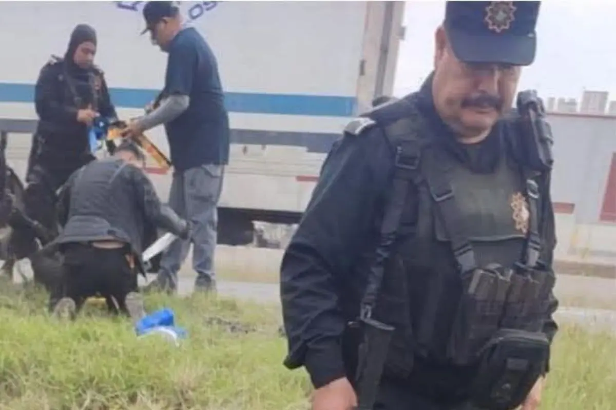 Al menos 7 policías de Fuerza Civil, resultaron heridos  tras volcar la patrulla. Foto: Fuerza Civil