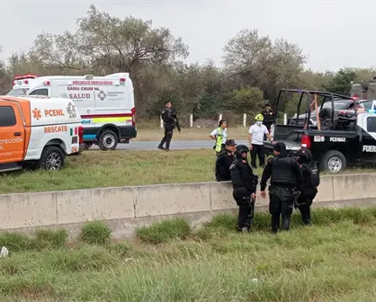 Vuelca patrulla de Fuerza Civil en Escobedo