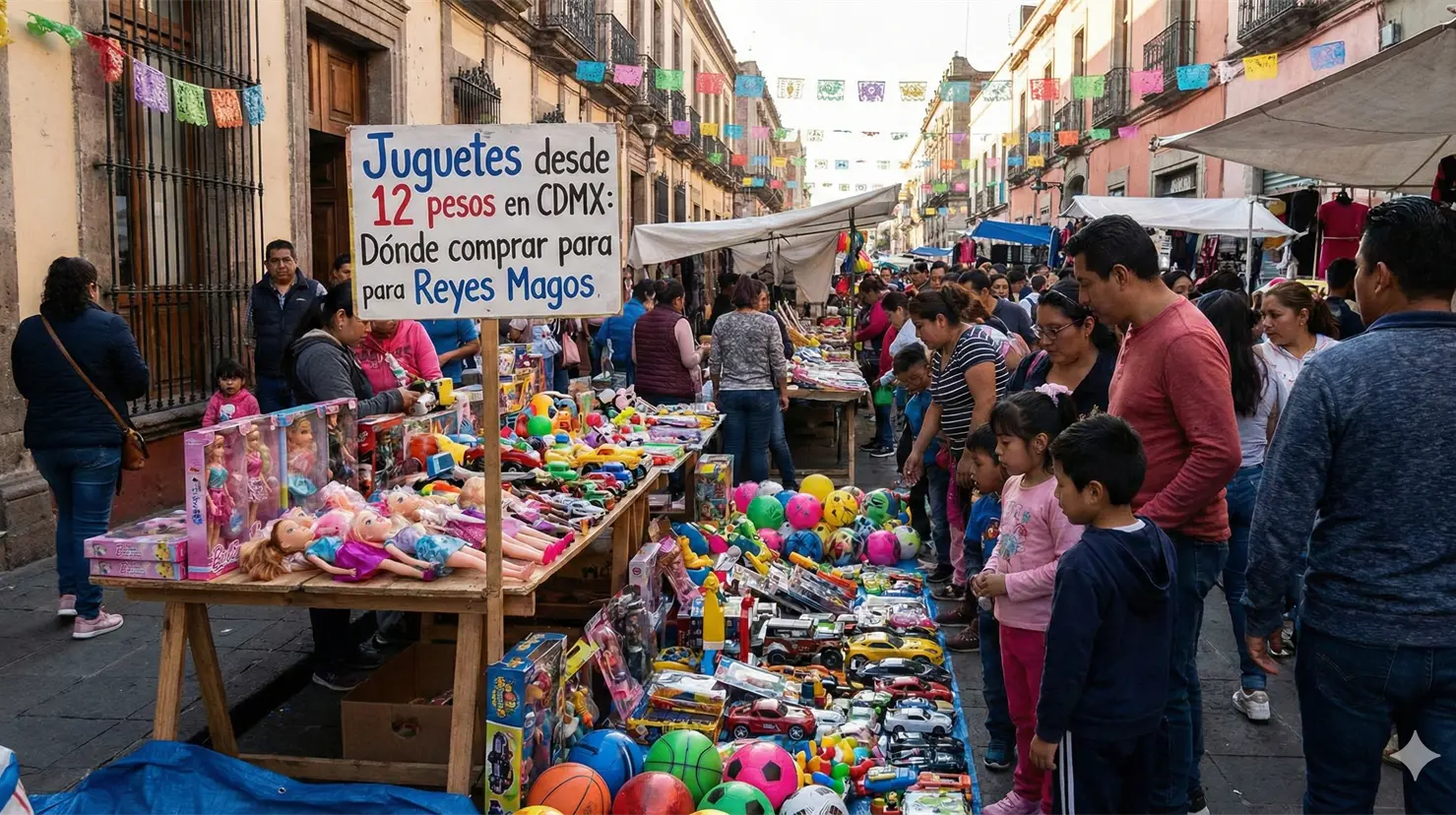 Juguetes baratos en la CDMX. Foto: IA