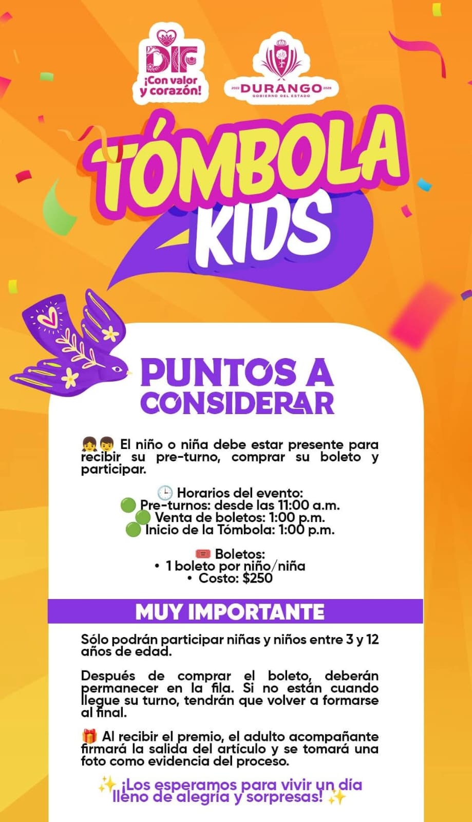 Tómbola Kids comenzará con actividades desde las 11 de la mañana Tómbola Kids comenzará con actividades desde las 11 de la mañana