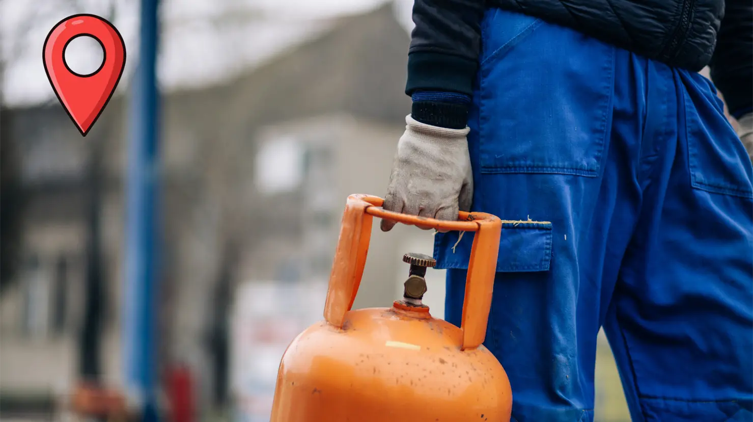 En esta gasera se puede llenar un tanque si se vive por la salida al Mezquital. Foto: Especial.