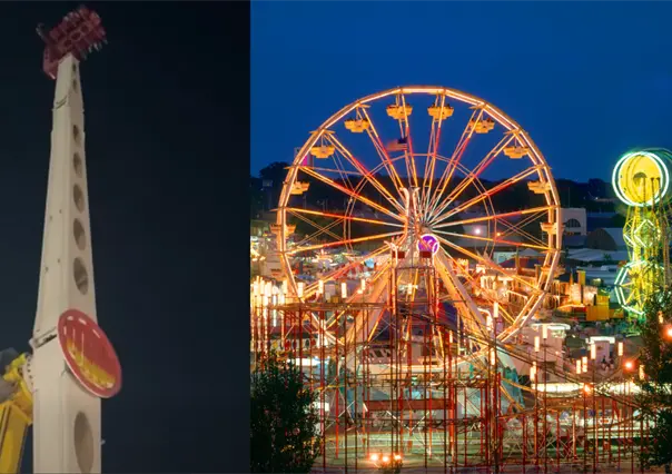 Protección Civil rescata a 13 personas atrapadas en juego mecánico en Feria Ganadera de Querétaro