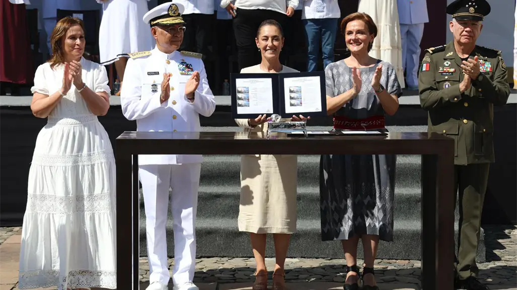 Claudia Sheinbaum llama a defender soberanía y justicia en el Bicentenario de la Independencia en la Mar