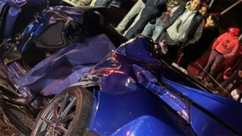 El vehículo quedó inservible. Foto: Carlos Rocha