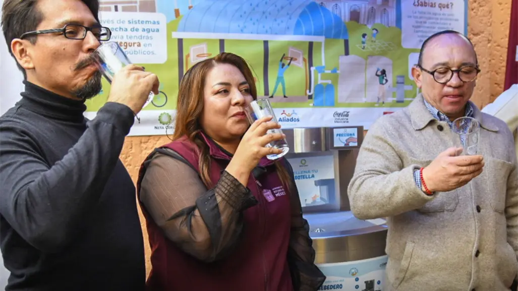 Bebederos de agua gratuita son instalados en este municipio de Edomex y aquí te decimos donde están