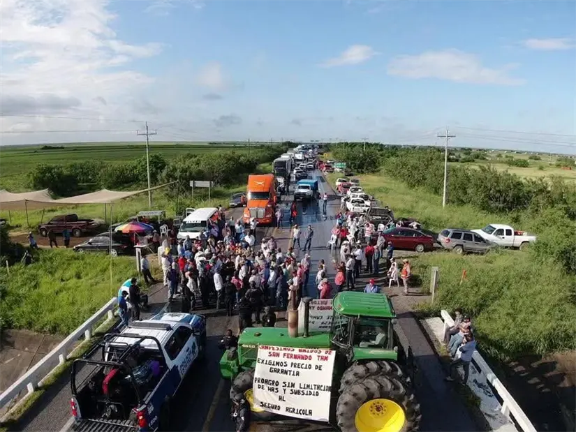 Productores y transportistas bloquearán carreteras, aduanas y puentes internacionales. FOTO | Redes Sociales