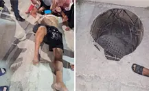 Hombre se fractura las costillas al caer en un registro de la CFE en Playa del Carmen