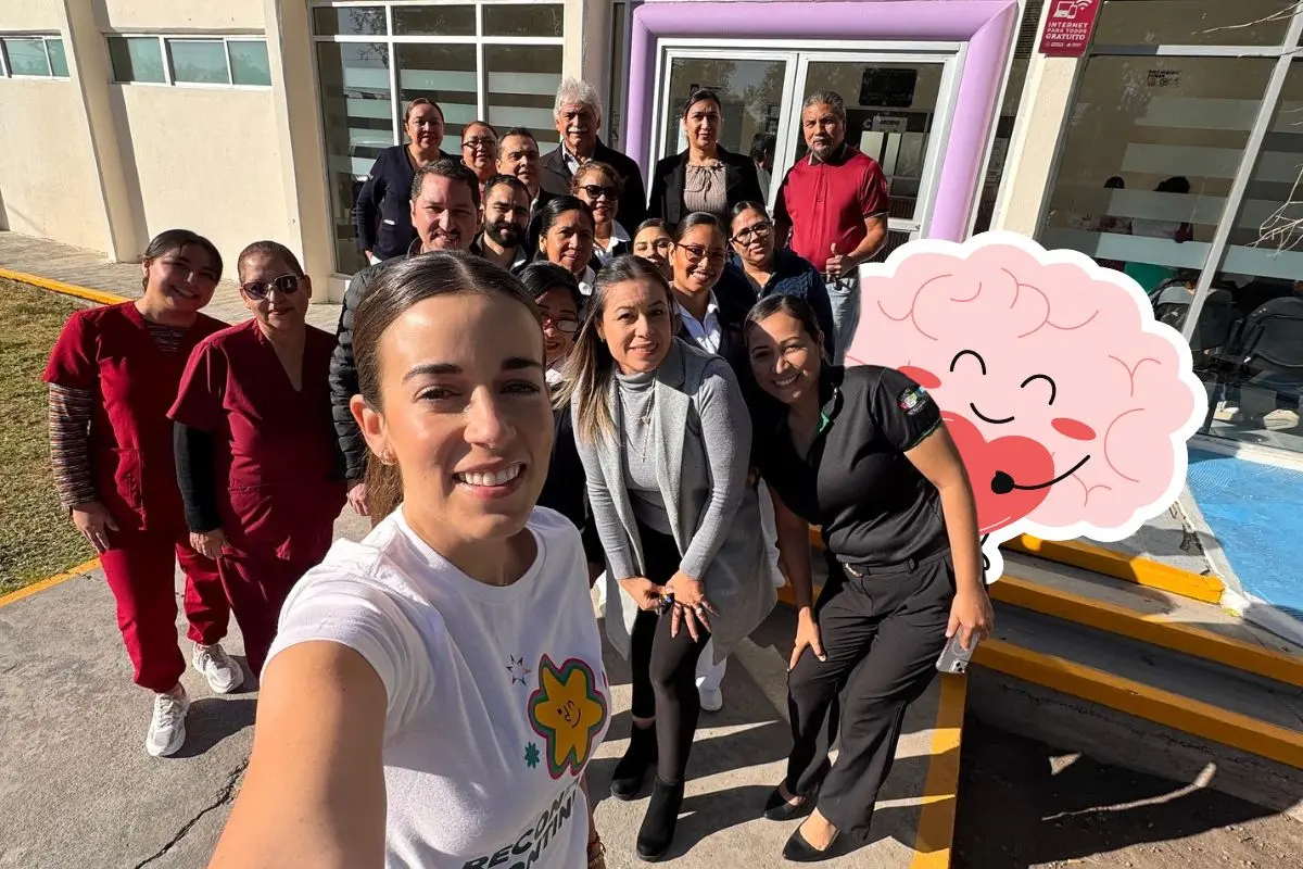 Centro de Salud en Coahuila recibiendo atención de INSPIRA Coahuila en salud mental / Foto: Paola Rodríguez López | Canva