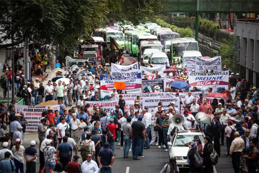 Bloqueo de carreteras imagen recuadro