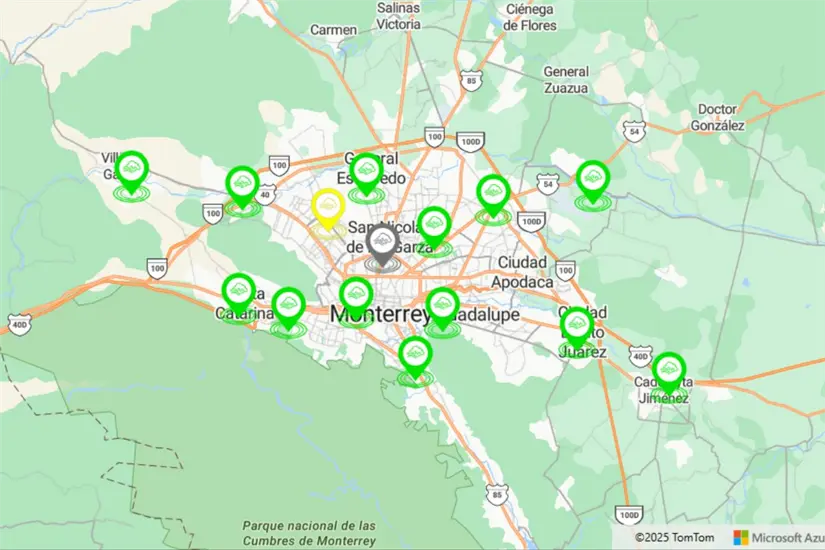Calidad del aire en Monterrey. Foto: Aire Nuevo León