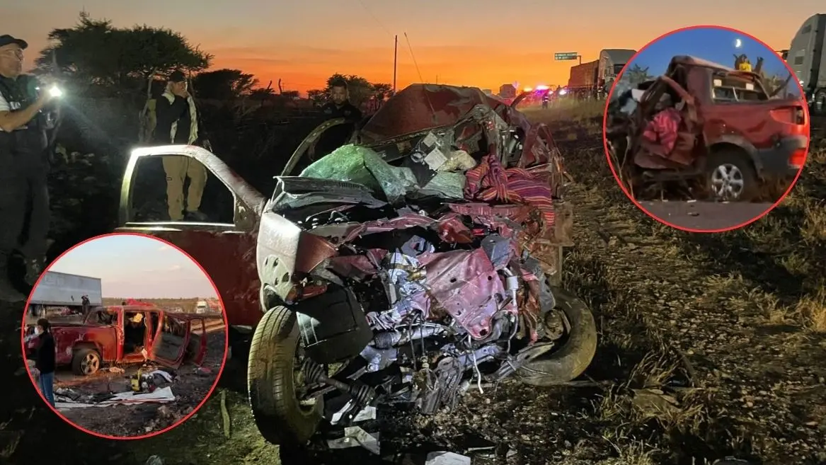 La tragedia se derivó de una invasión de carril contrario por parte de la conductora de una Dodge Ram S-700. Fotos: Especial