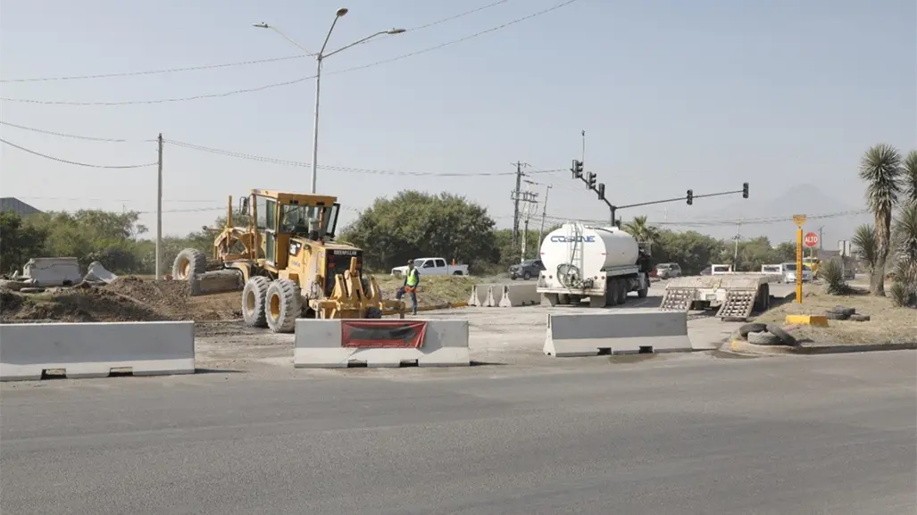 Escobedo cierra entronque vial Triángulo Norte por pavimentación; conoce la ruta alterna