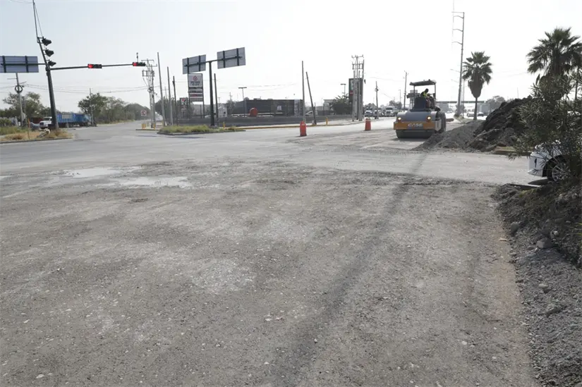 Con las obras en el Distribuidor Vial Triángulo Norte de Escobedo se busca optimizar la movilidad de los ciudadanos. Foto: Gobierno de Escobedo