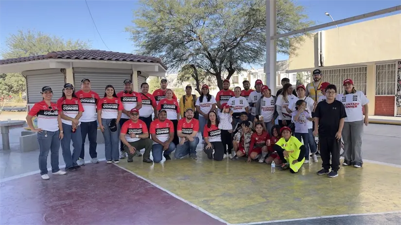 La jornada de reforestación de Fundación Gonher en la colonia Viñedos, de Santa Catarina, fue un éxito. Foto: Grupo Gonher