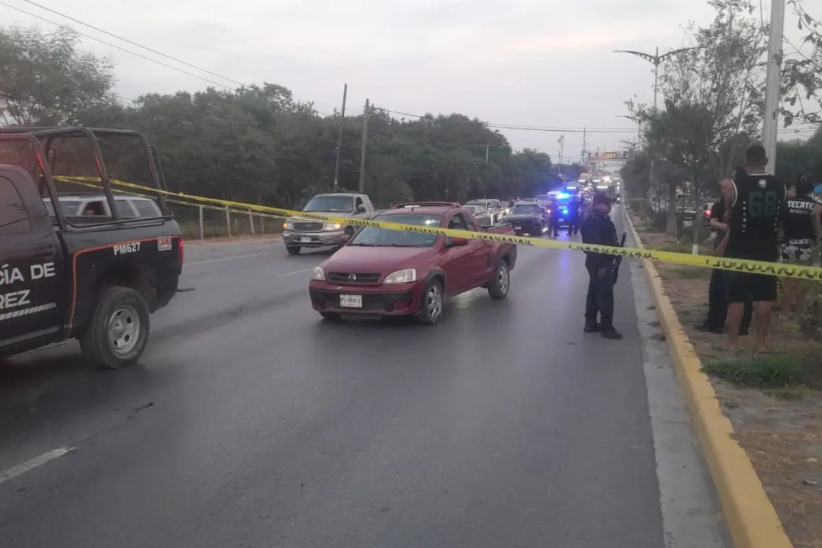 Confirman un fallecido tras choque de Chevy en la Carretera a Reynosa. Foto: PC Juárez
