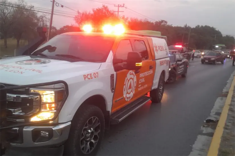 Fuerte accidente vial registrado este domingo en el municipio de Juárez. Foto: PCNL