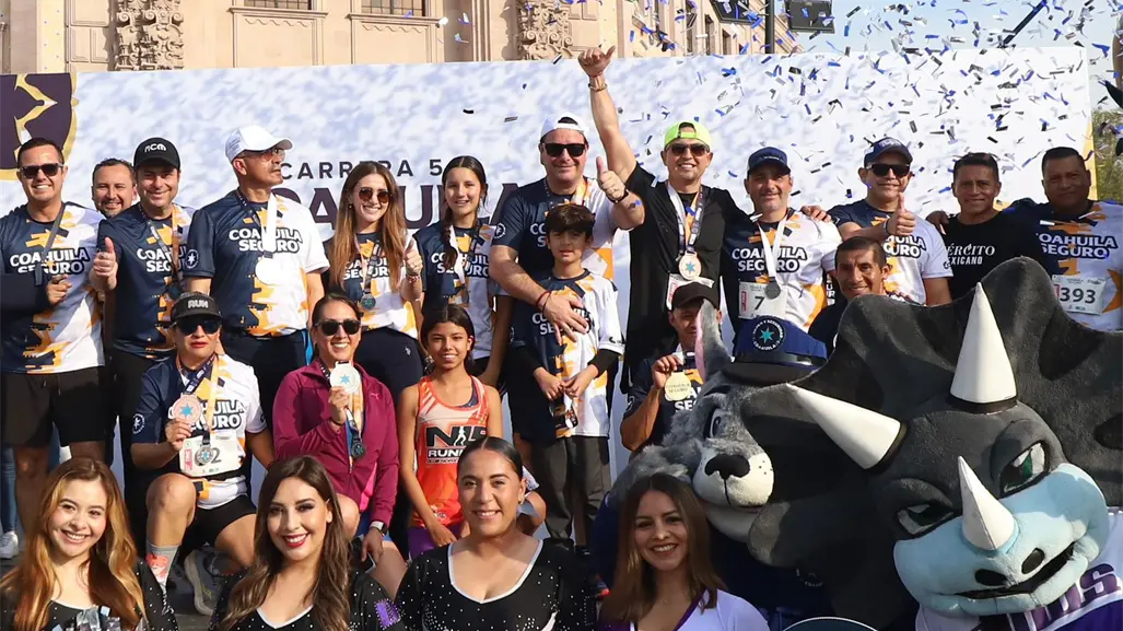 Más de mil corredores participan en la carrera Coahuila Seguro