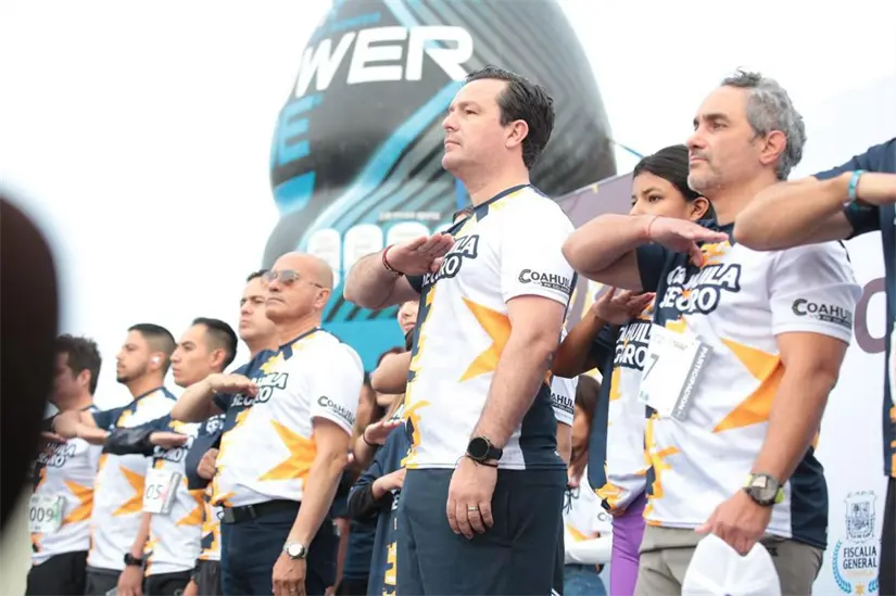 imagen recuadro Más de mil 400 corredores en la carrera Coahuila Seguro unieron fuerzas para apoyar la confianza en la seguridad pública. Foto: Gobierno de Coahuila