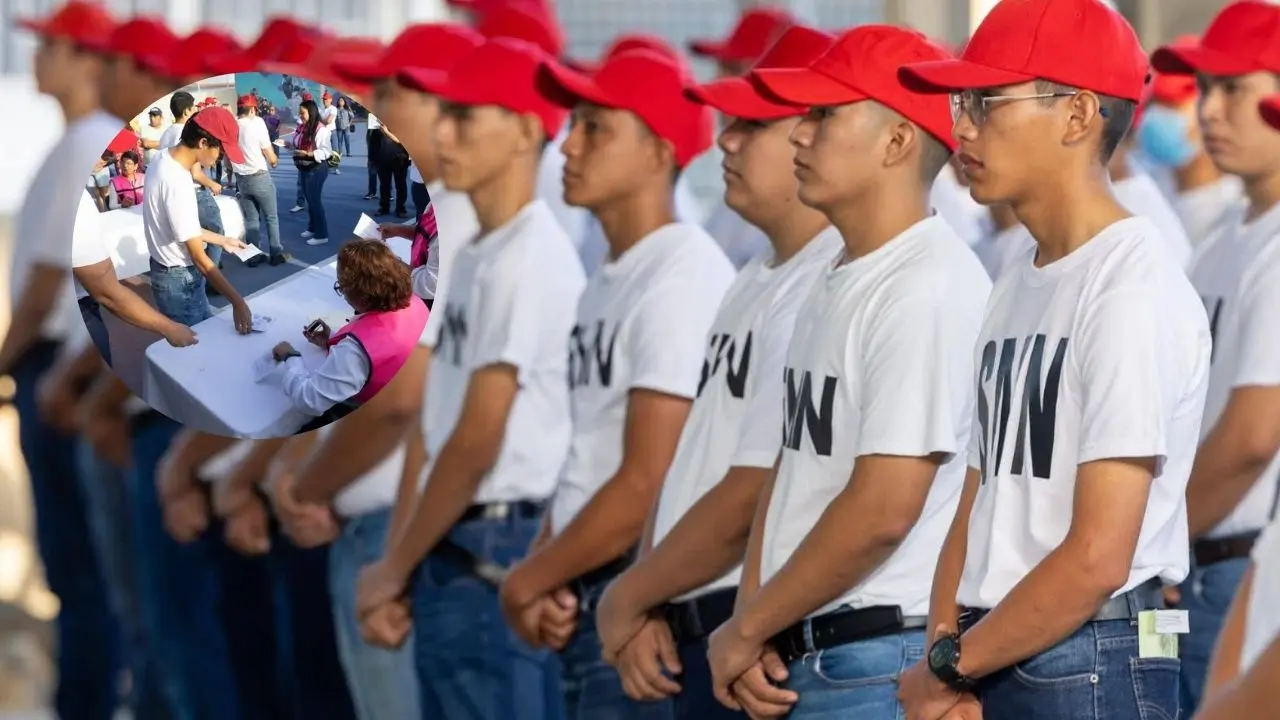 Aspectos de la ceremonia que se realizó el domingo pasado en el domo de la colonia Gonzalo Guerrero donde cientos de jóvenes de Playa del Carmen participaron en el Sorteo del Servicio Militar Nacional.- Fuente Once Noticias Quintana Roo
