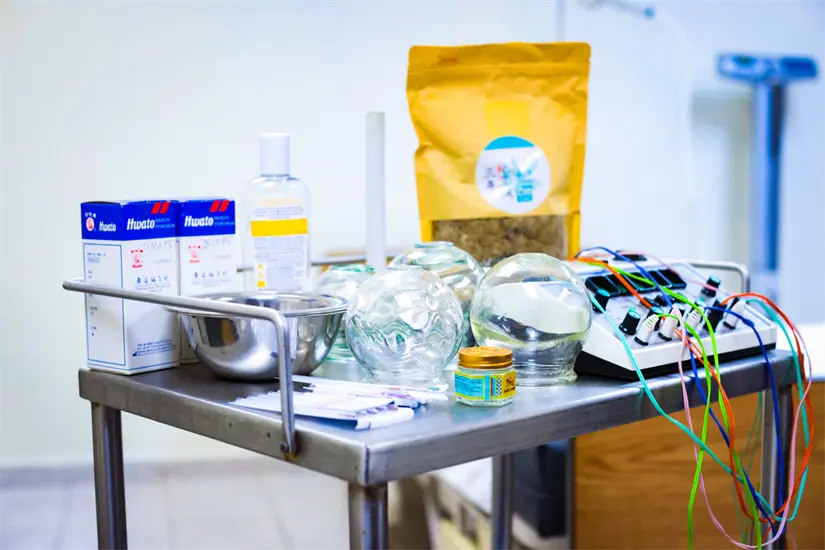 imagen recuadro Instrumentos usados en acupuntura. Foto: UANL.