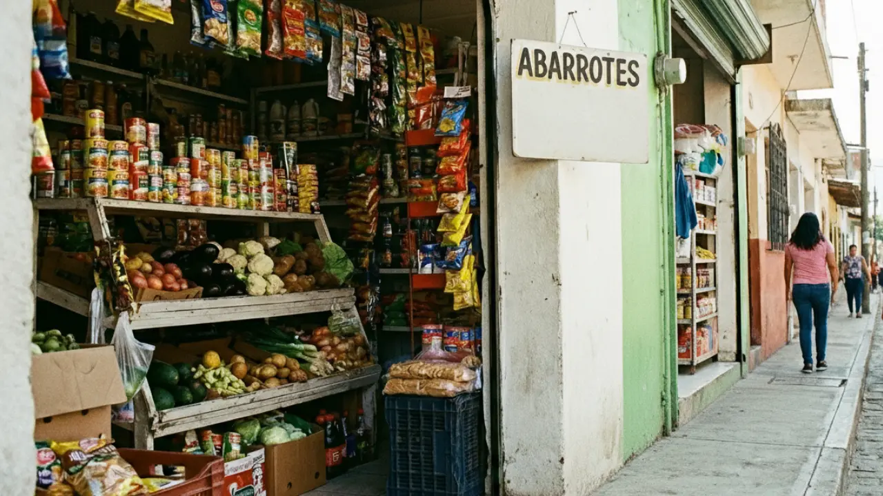 Imagen de referencia de tienda de abarrotes por asalto a mujer en Iztapalapa | Foto: Gemini IA