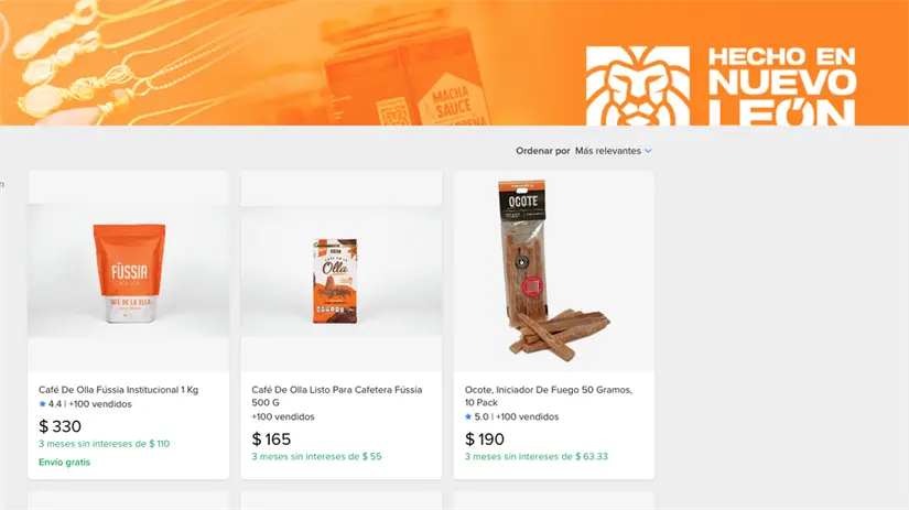 imagen recuadro Los 3 productos Hecho en Nuevo León más vendidos en Mercado Libe. Foto: Mercado Libre.