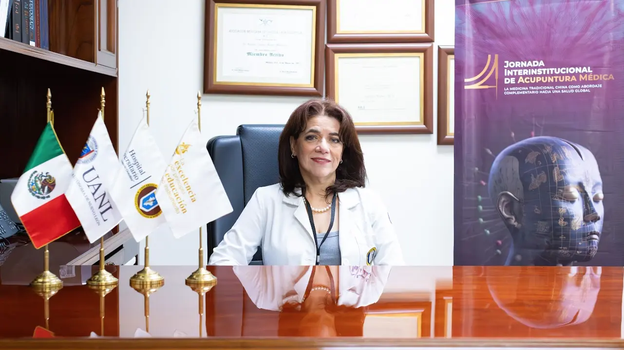 Profesora de la Facultad de Medicina, Laura Alvarado Leyva. Foto: UANL.