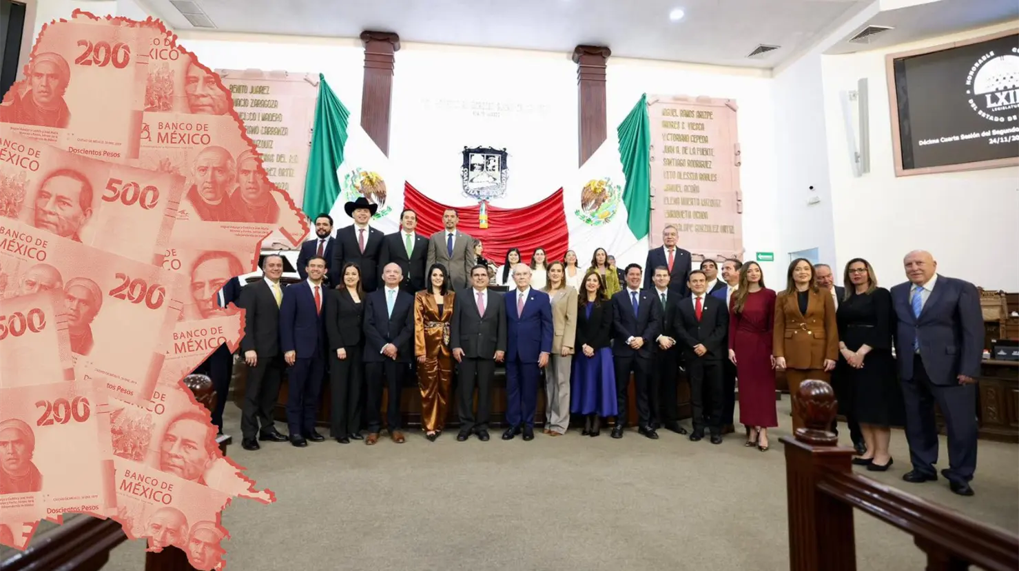 El Congreso de Coahuila recibió el Paquete Económico 2026. (Congreso de Coahuila | Canva)