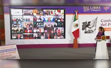 Manolo Jiménez conmemora 25N empoderando a las mujeres en conferencia con Sheinbaum