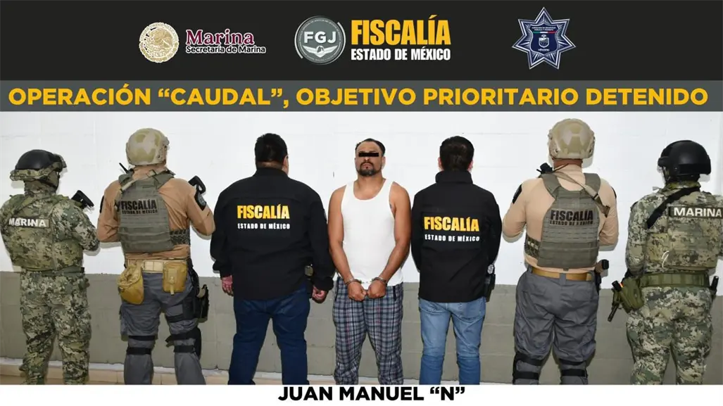 Operación Caudal en Edomex: capturan a "El Maya", objetivo prioritario ligado al robo de agua