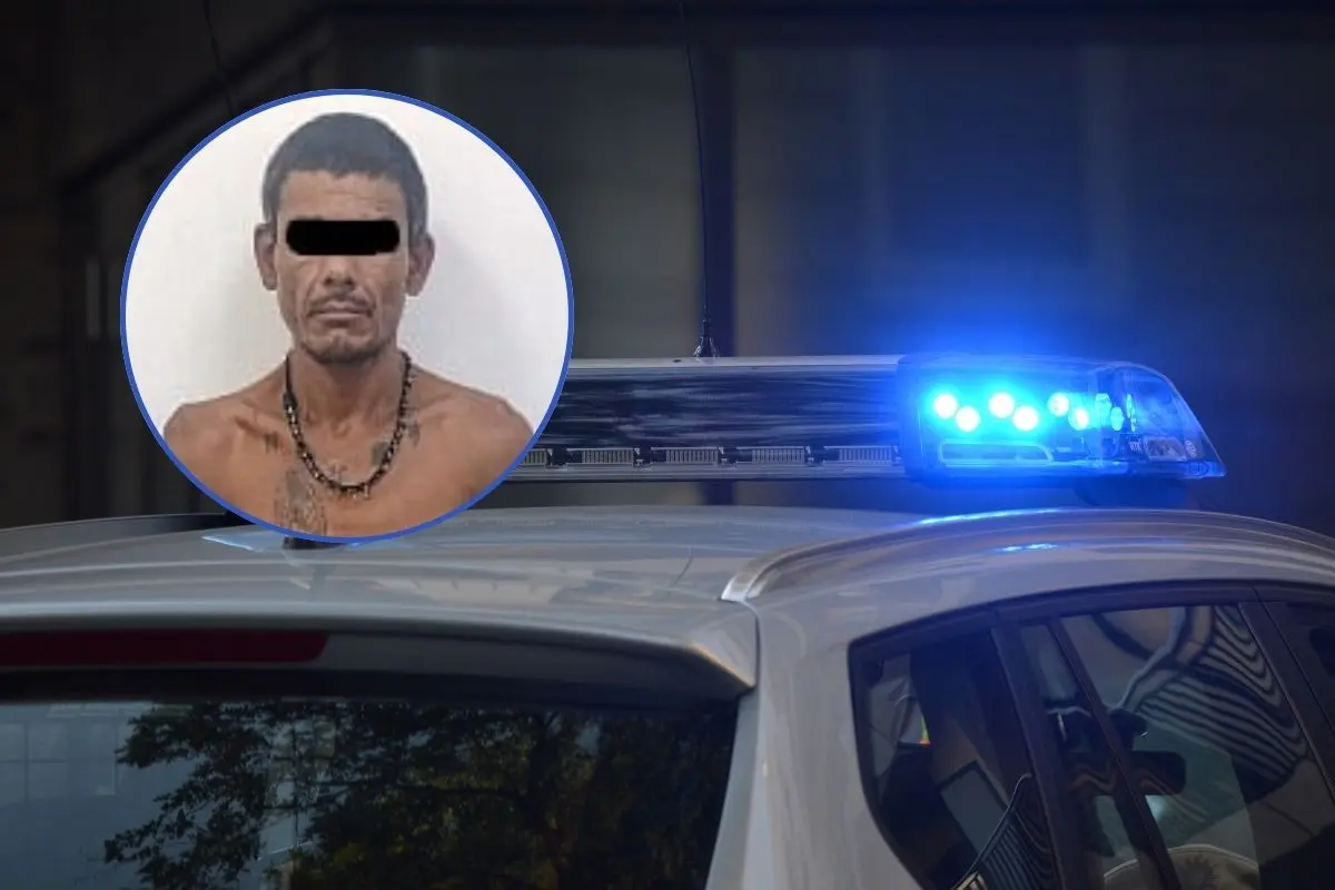 Captura de presunto agresor de camiones urbanos. Foto: CANVA / Policía de Escobedo