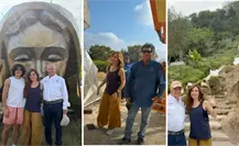 Gloria Trevi visita el Santuario de El Chorrito