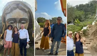 Gloria Trevi visita el Santuario de El Chorrito