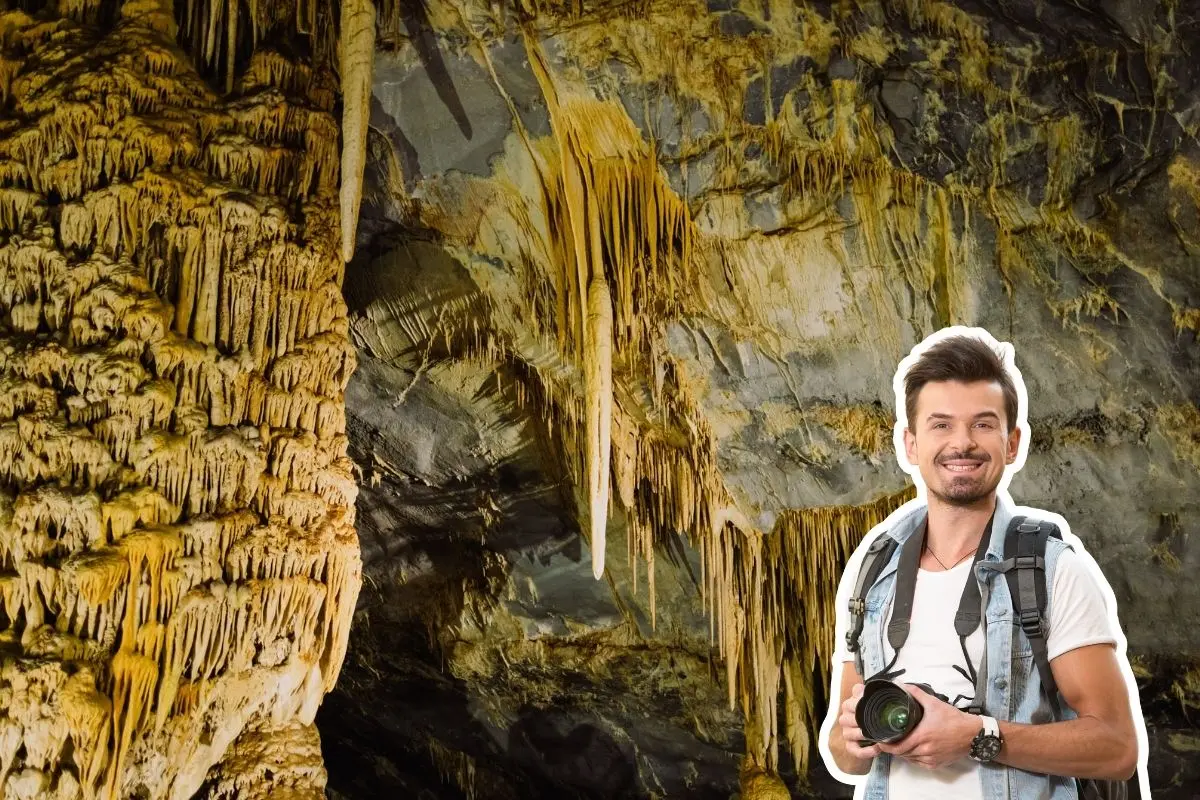 Las Grutas de Bustamante esperan a los turistas en las vacaciones de invierno 2025 para vivir una aventura inolvidable. Foto: Facebook Iván Ochoa / Canva